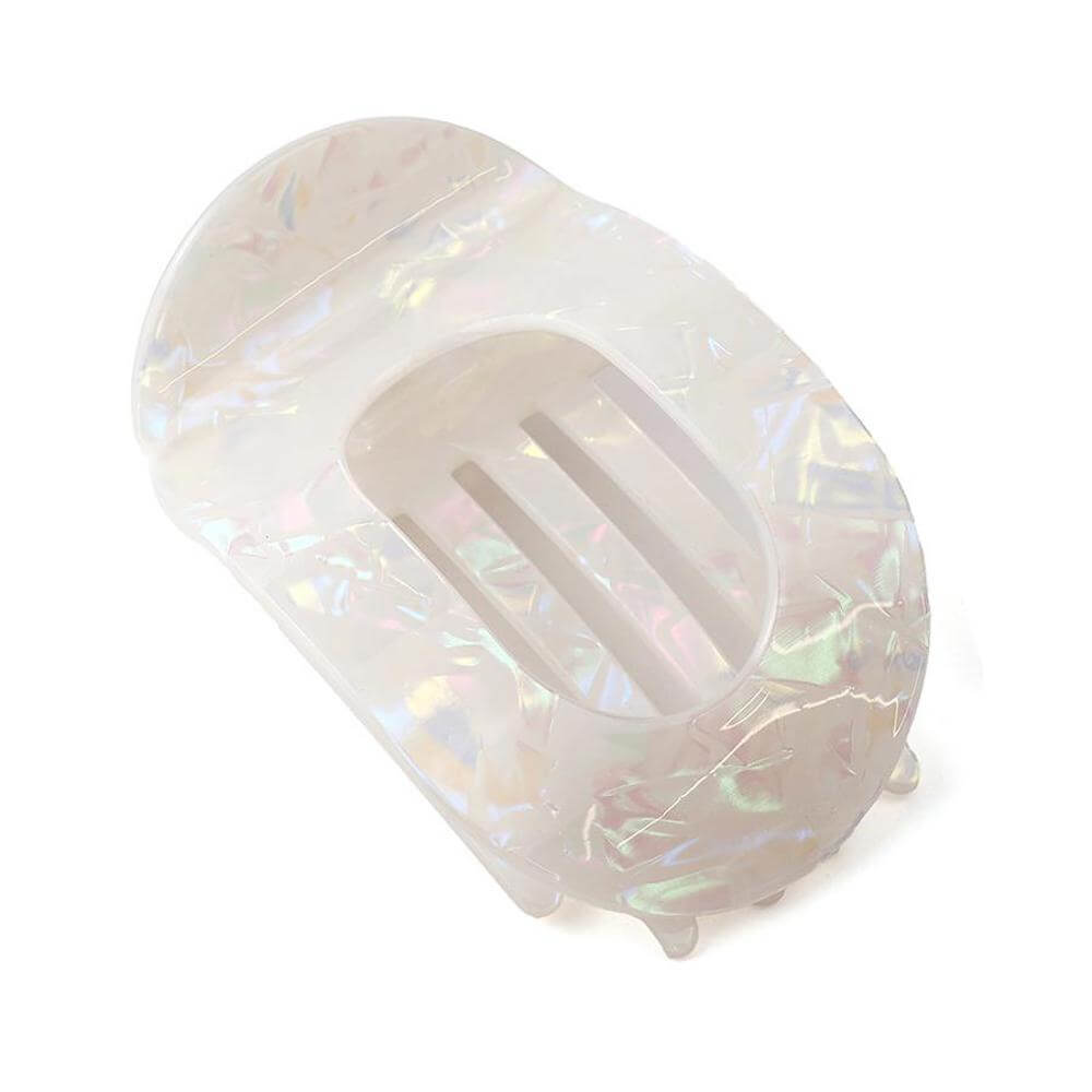 Peace of Mind Marbled Curve Hair Comb Clip